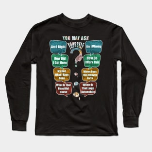 You May Ask Yourself Talking Heads Once In A Lifetime Classic Retro Vintage Pie Chart Long Sleeve T-Shirt